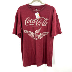 Newport Blue Retro Classic Coca Cola Short Sleeve Tshirt Men's Medium NWT NEW